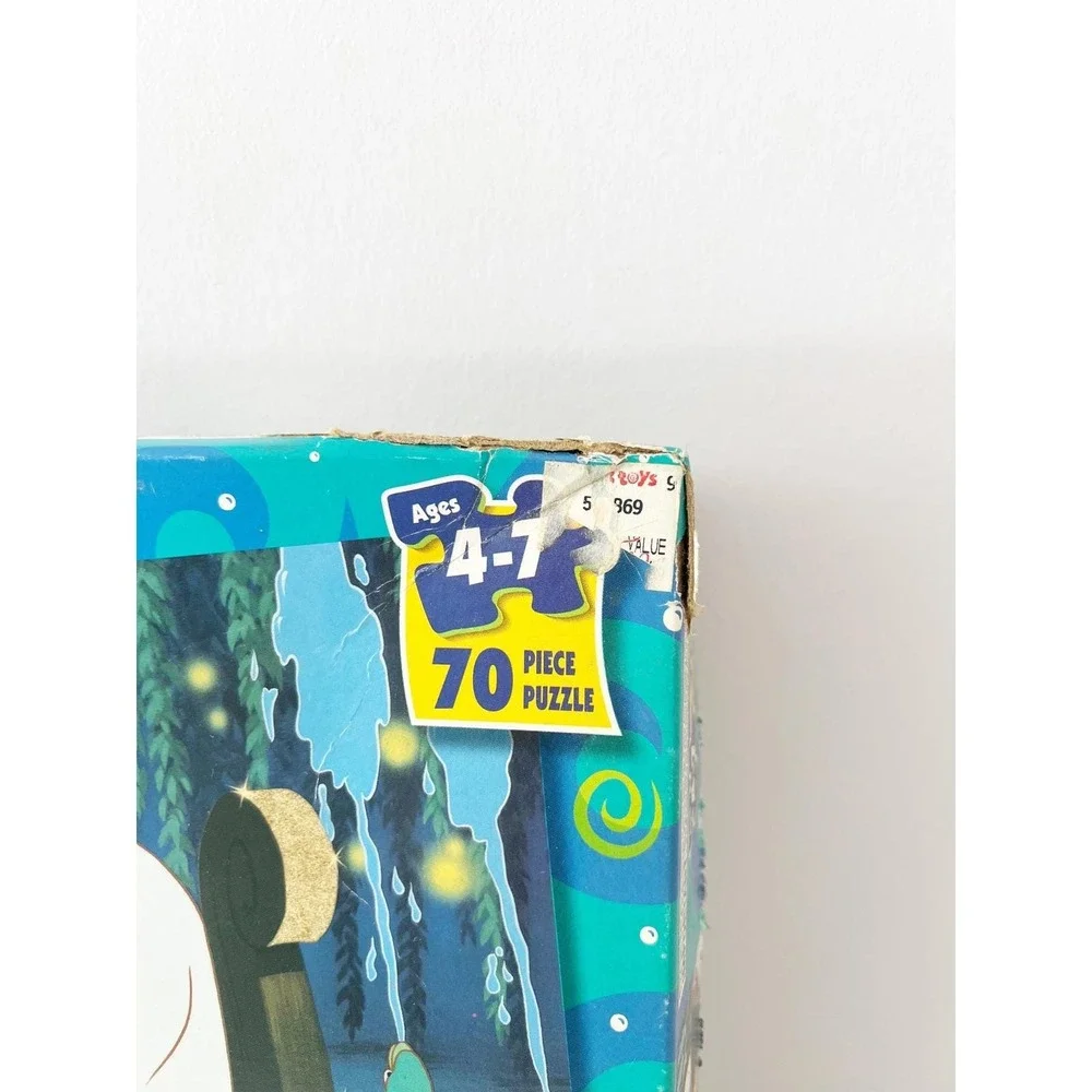 Disney Mattel The Little Mermaid Puzzle Blue 1997 Ariel 70 Piece Kiss the Girl